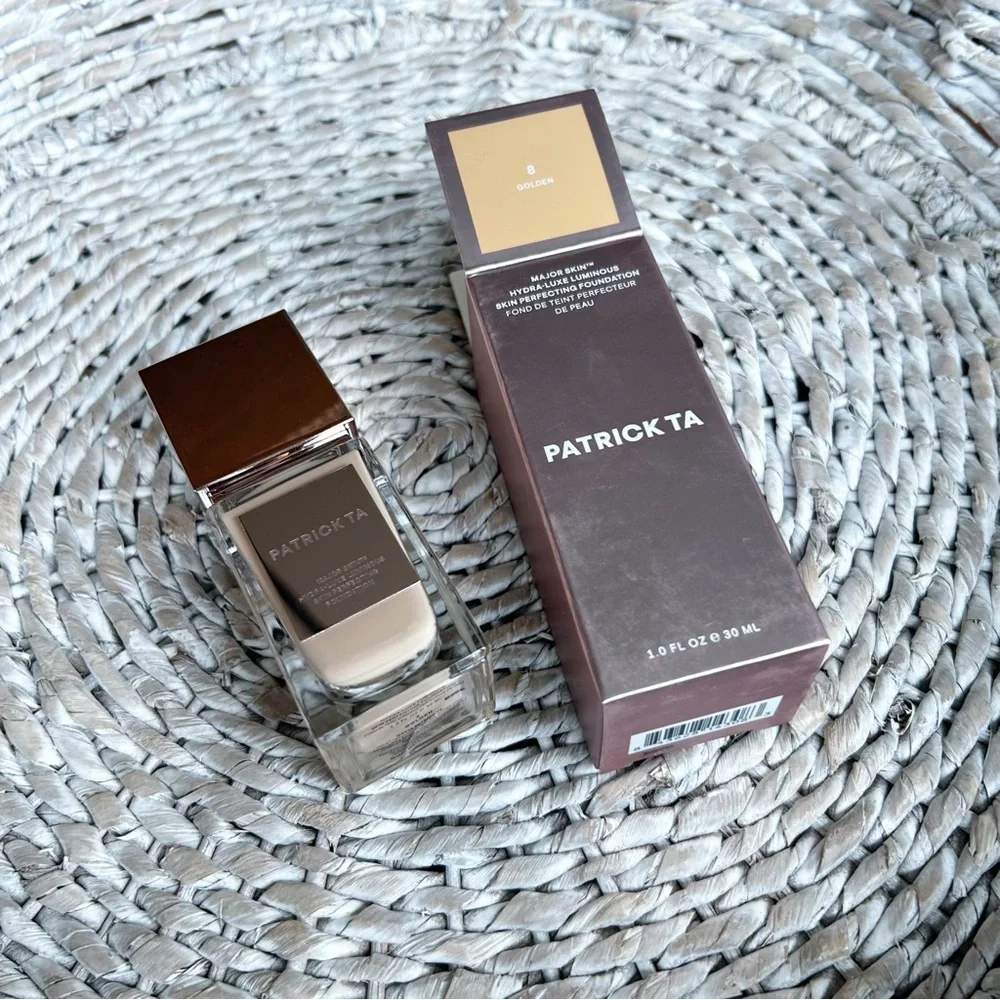New Patrick Ta Major Skin Hydra-Luxe Foundation 8 Golden